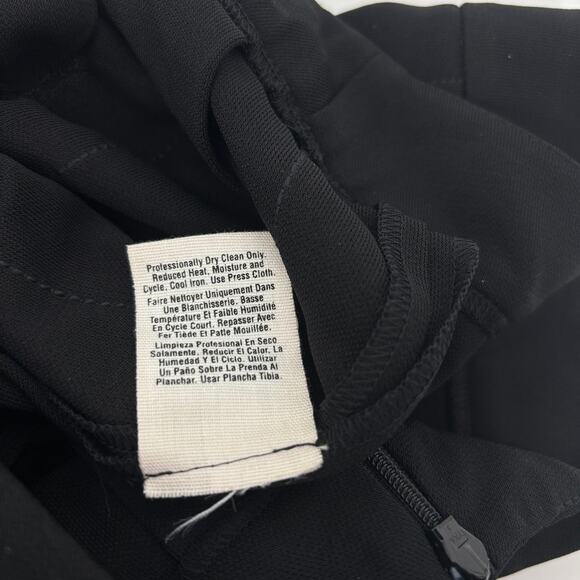 NWOT DKNY Pleated Skirt M Blk Satin Trim Rayon Knee Length Business Office Party - Picture 7 of 7